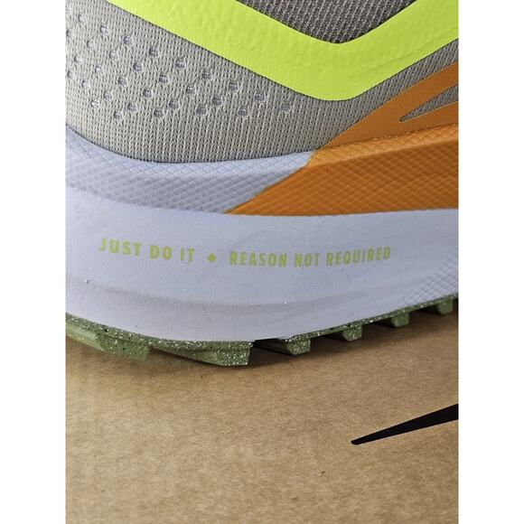 Nike React Pegasus Trail 4 Grey/Volt-Orange Running Shoe‎ DJ6158 002 Mens Sz 10 - Picture 11 of 16